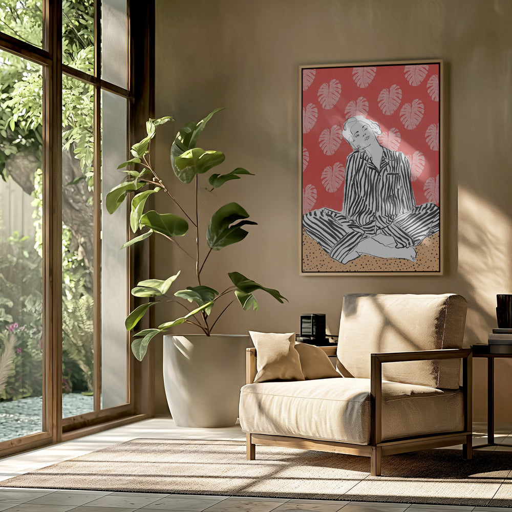 Sereniteit in strepen | Poster