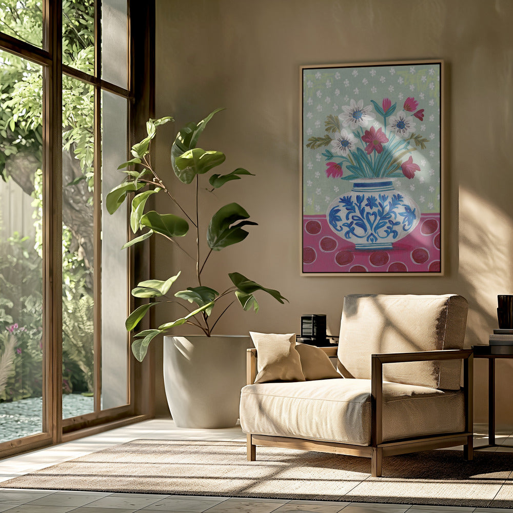 Flowers in Vase Still life | Poster