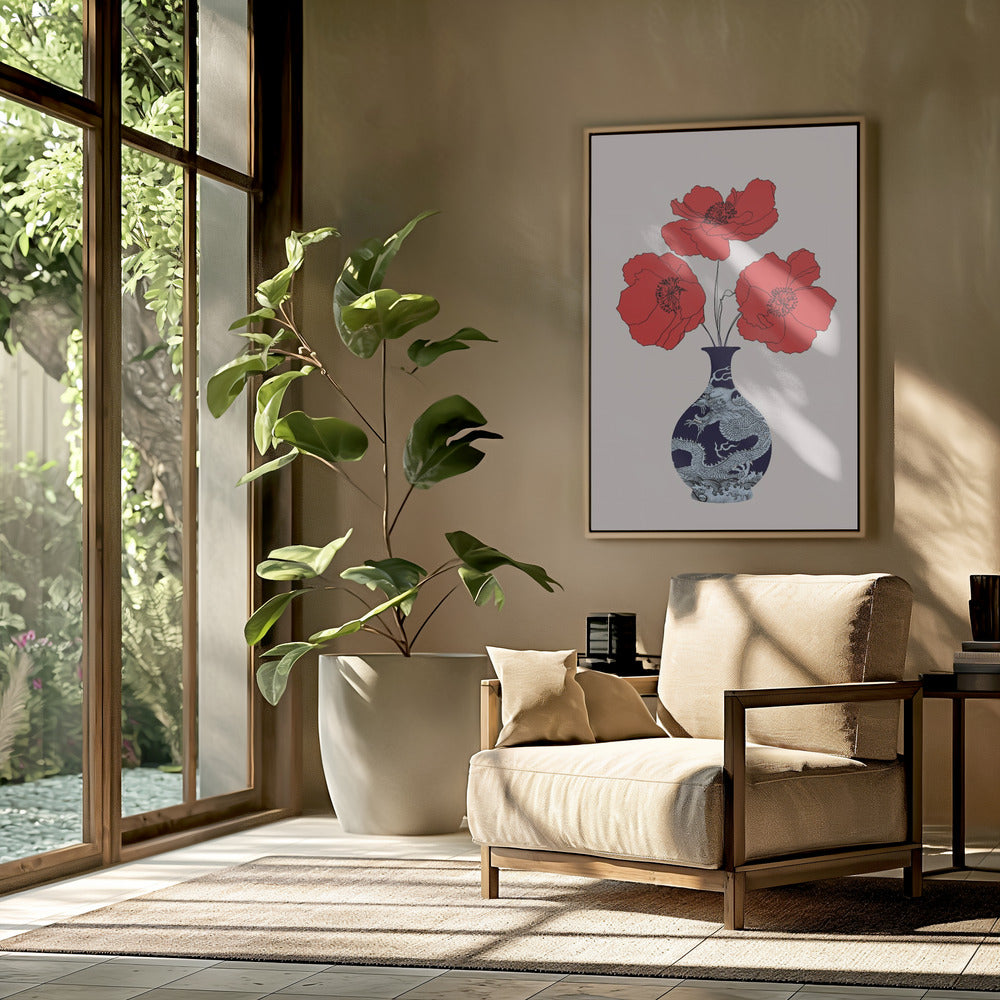 Drie klaprozen | Poster
