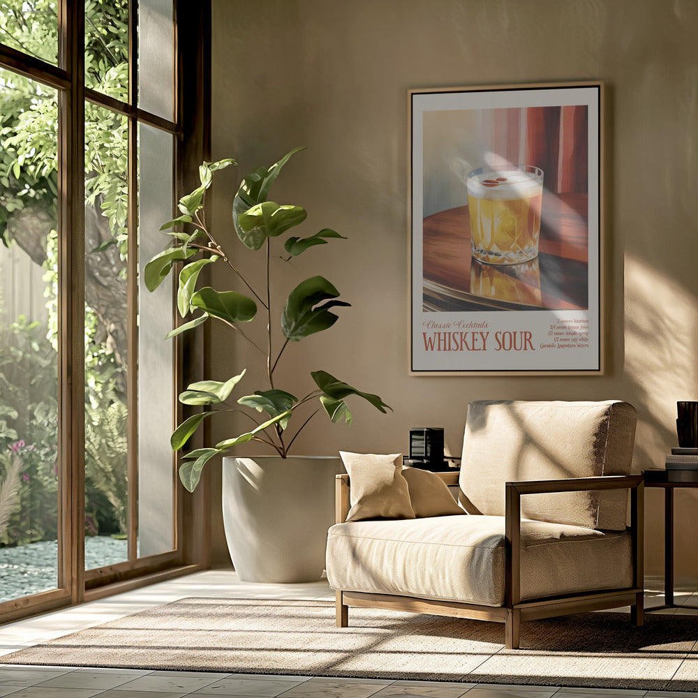 Klassieke cocktails - Whiskey Sour | Poster
