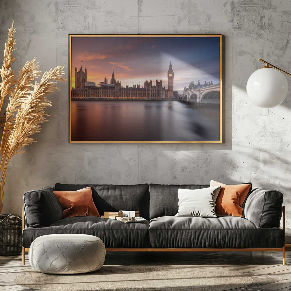 London Palace of Westminster Sunset | Canvas