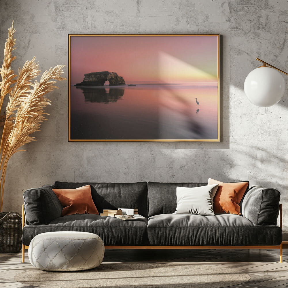 Zonsondergang bij de Natural Bridge-2 | Poster