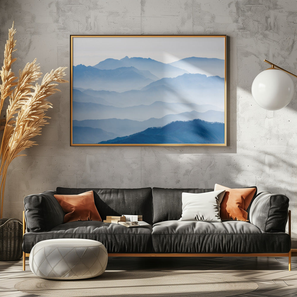 Mistige Bergen | Canvas