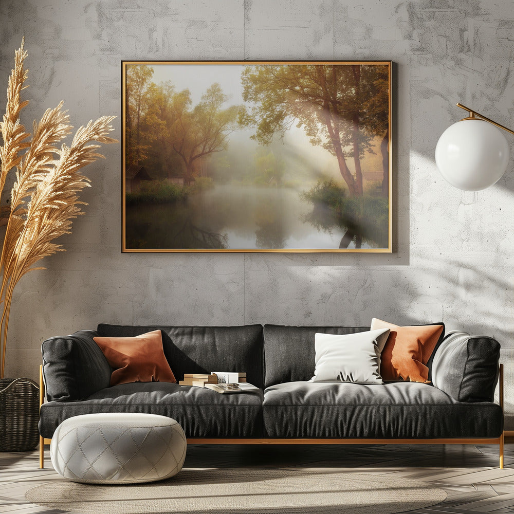 Mistige herfst | Poster