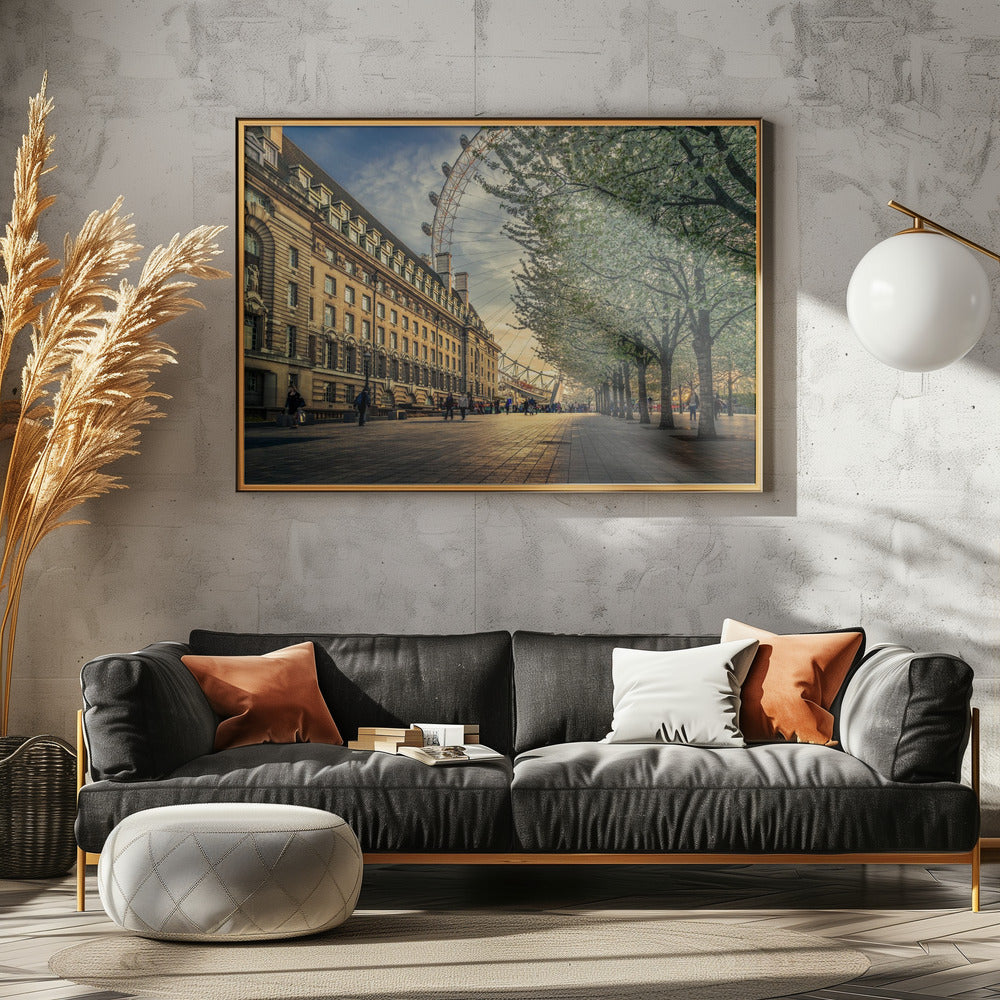 Laatste daglicht in de London Eye | Canvas