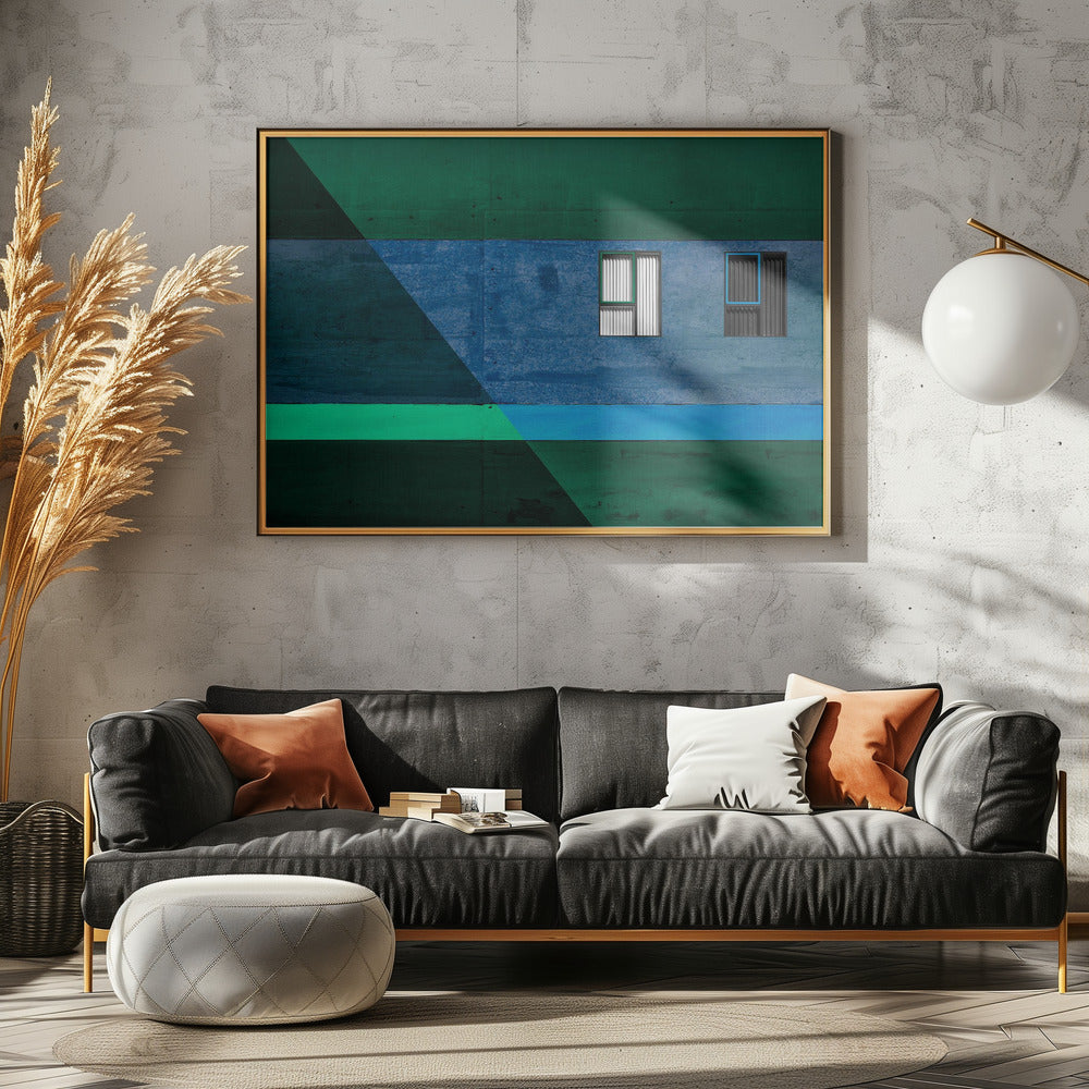 Jaloezieën in zwart-wit. | Canvas