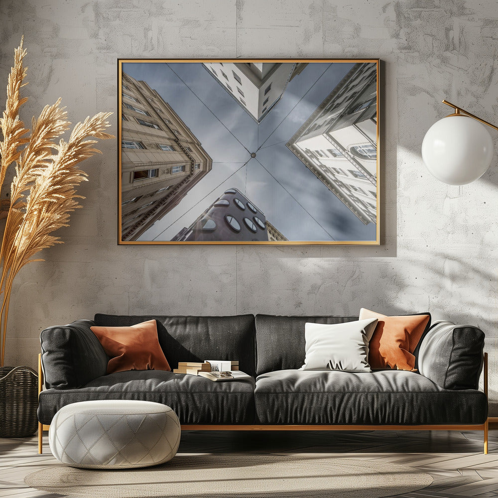 Waar straten de lucht ontmoeten | Canvas