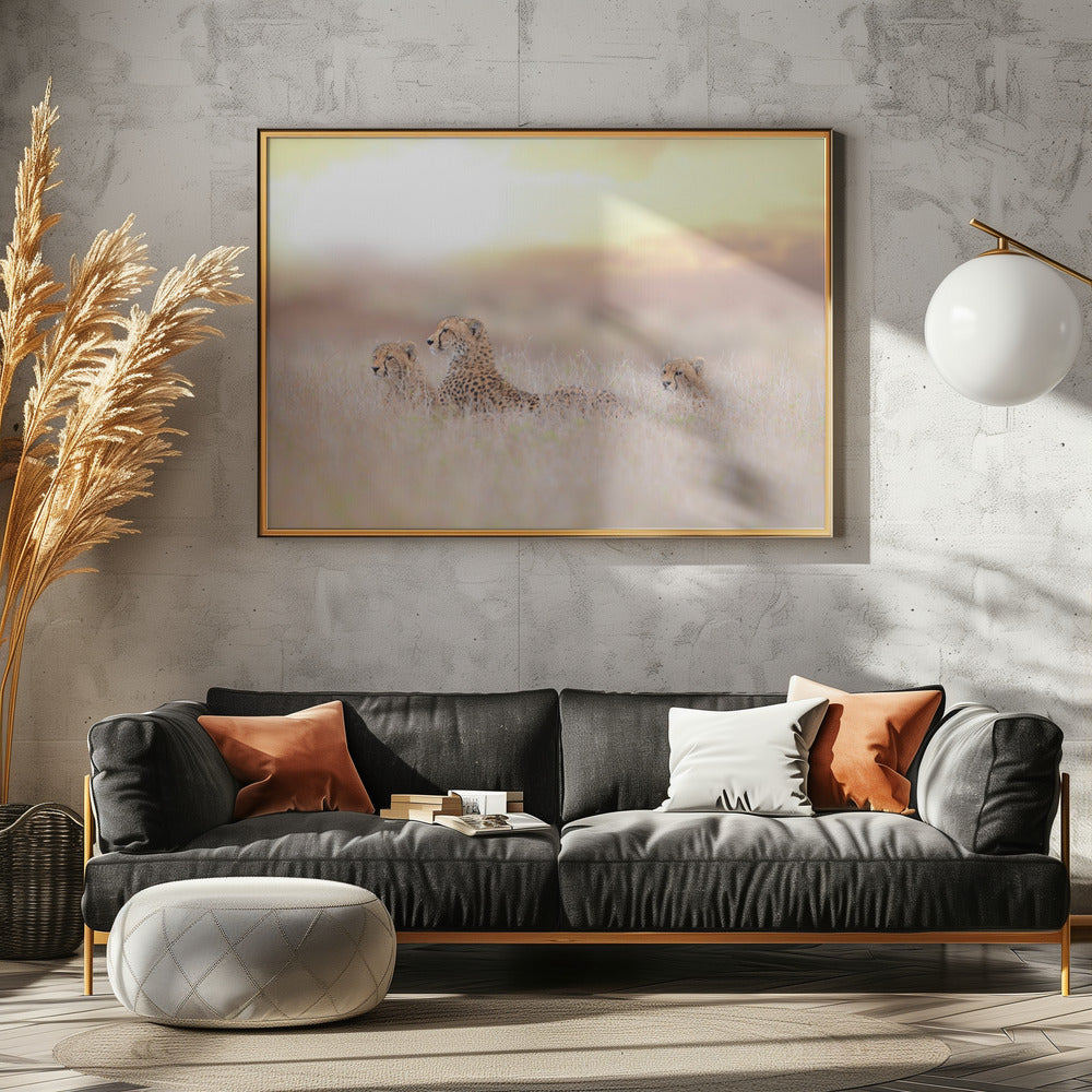 Cheetah Family | Canvas
