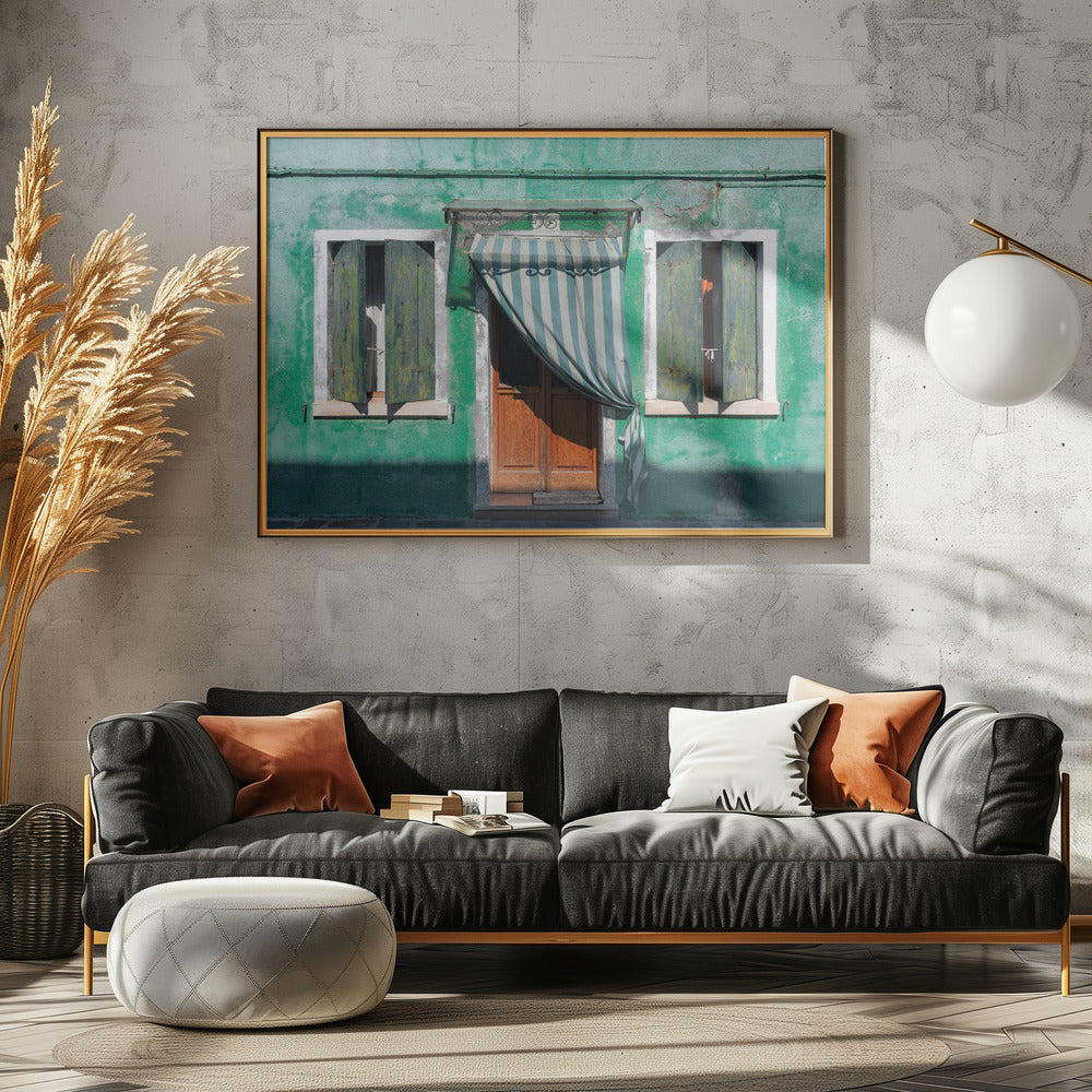 Symmetrieën op Burano | Poster