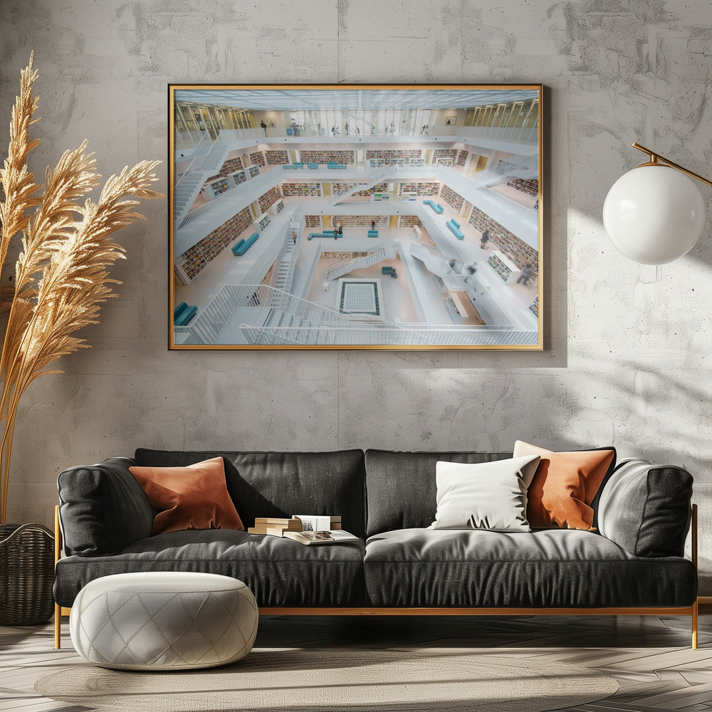 Bibliotheek Stuttgart | Canvas