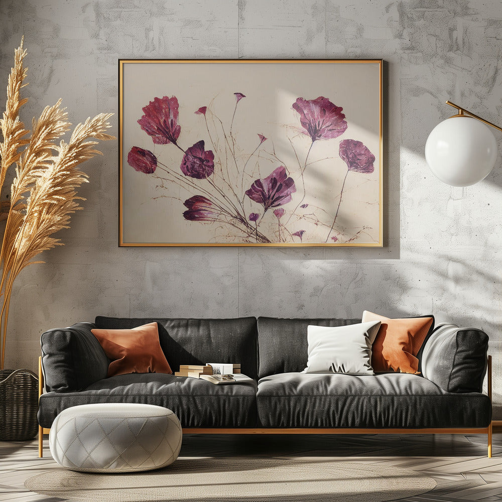 Crimson Bloom Dans | Canvas