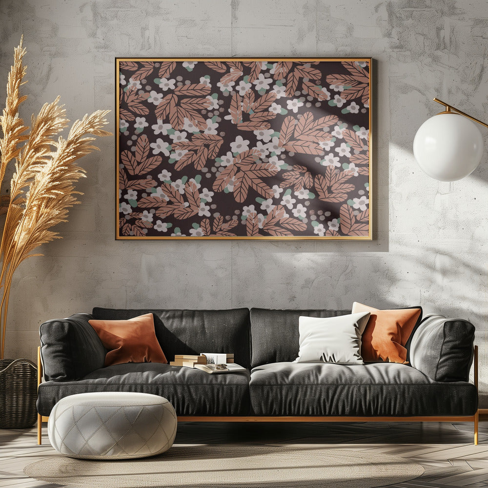 Herfstbloesempatroon | Canvas