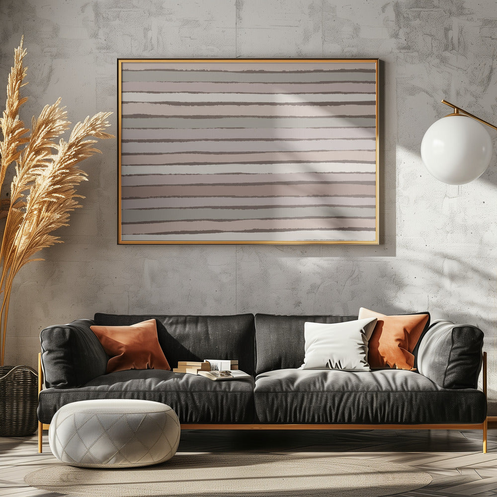 Aardse strepen | Canvas