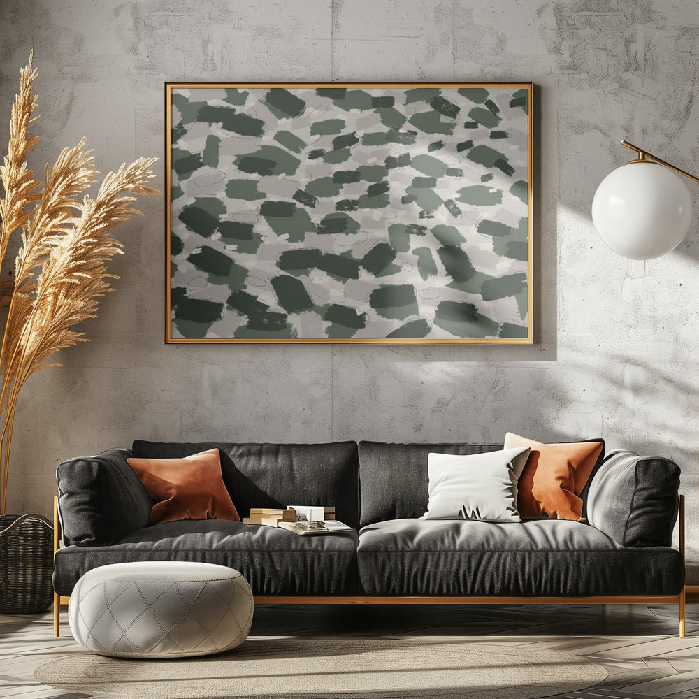 Gedempt bospenseel | Canvas