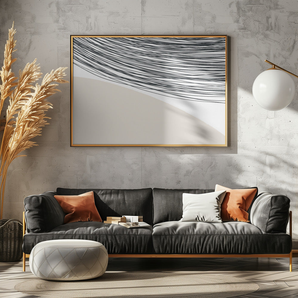Harmonie van gebogen lijnen | Canvas