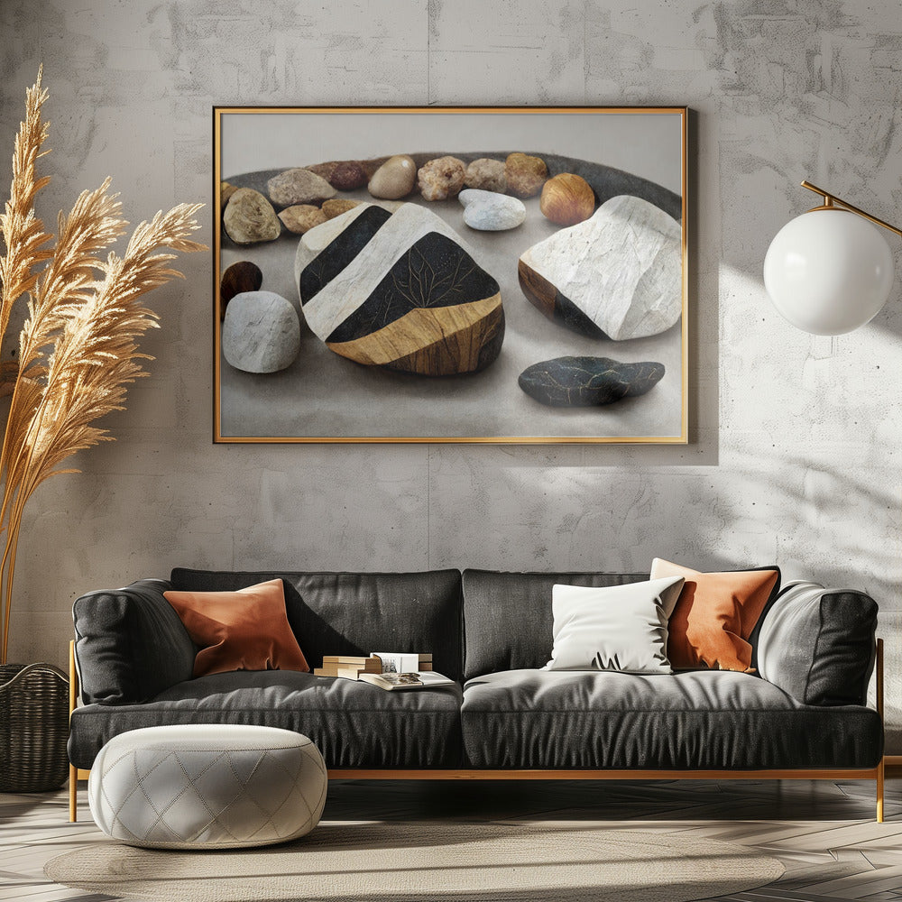 Gelaagd stenen landschap | Poster