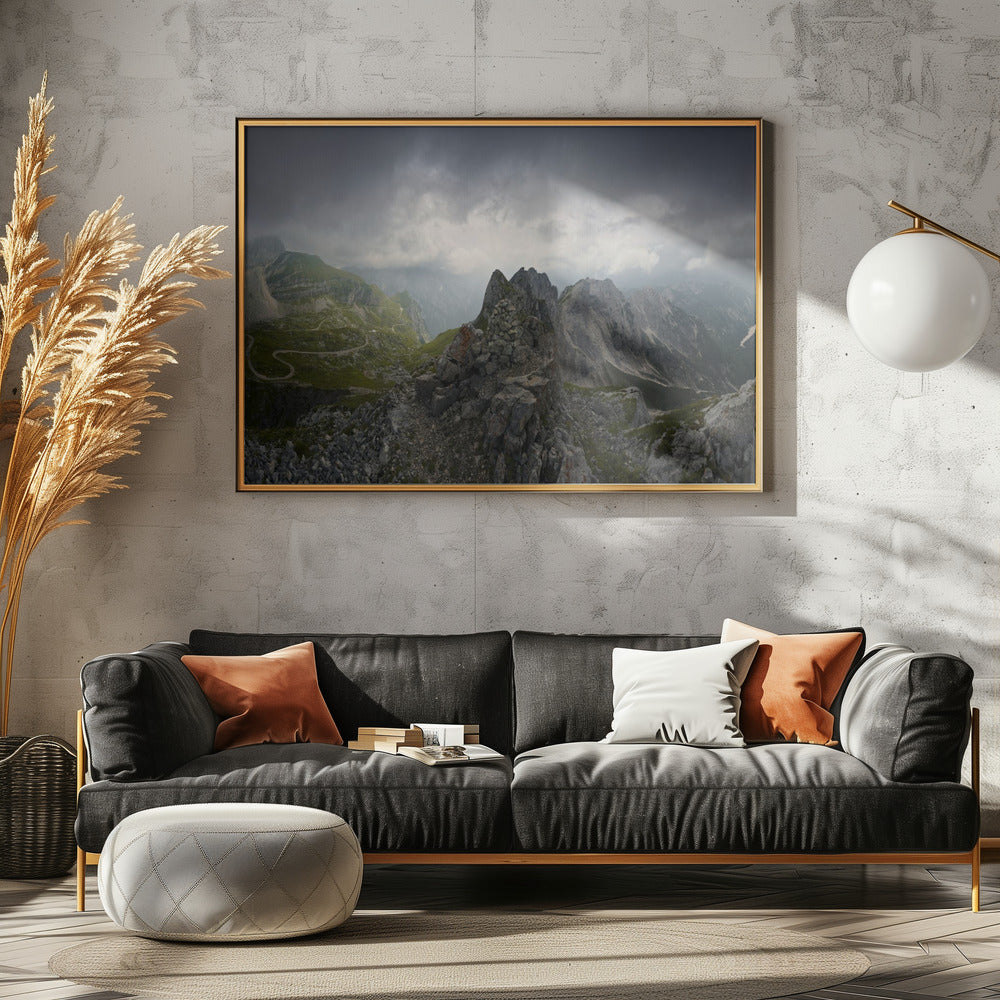 Bizar bergpanorama | Poster