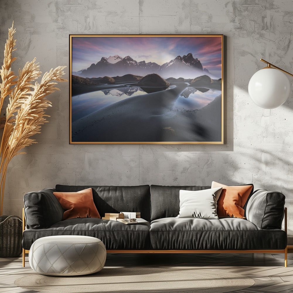 Gloeiende Vestrahorn | Poster