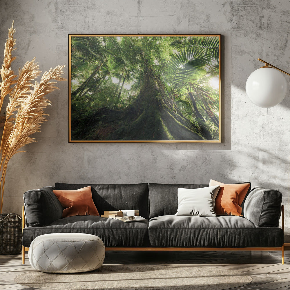 Wandelen in de jungle | Canvas