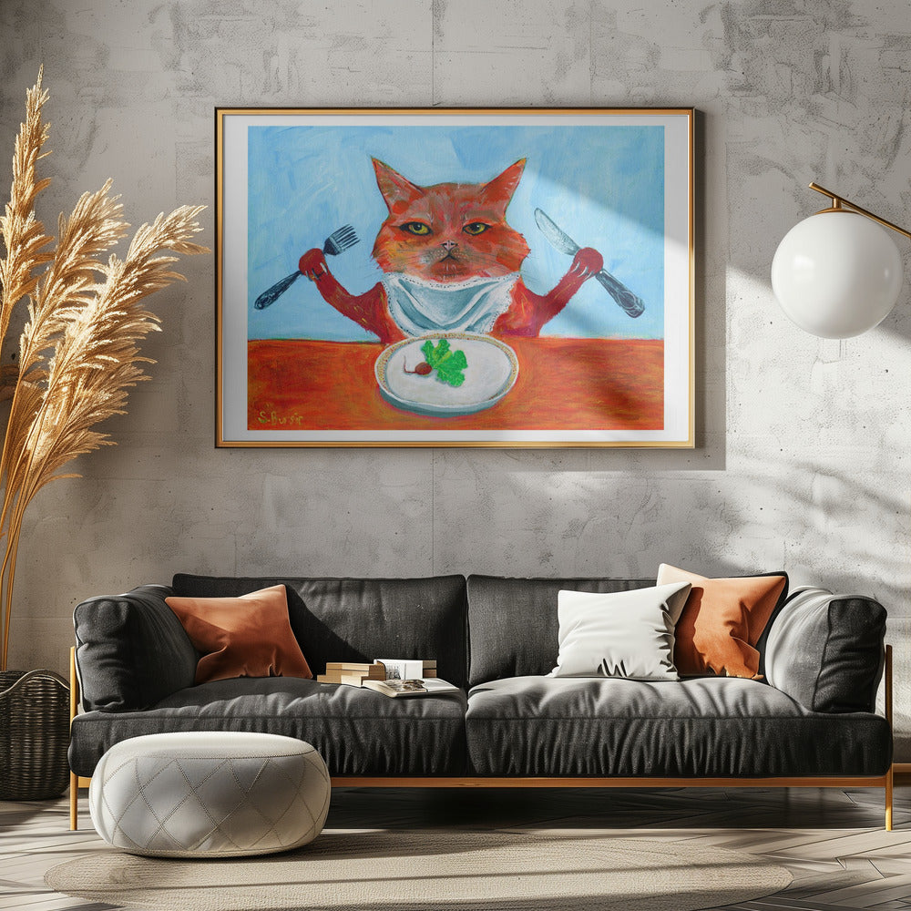 Veganistische kat | Poster