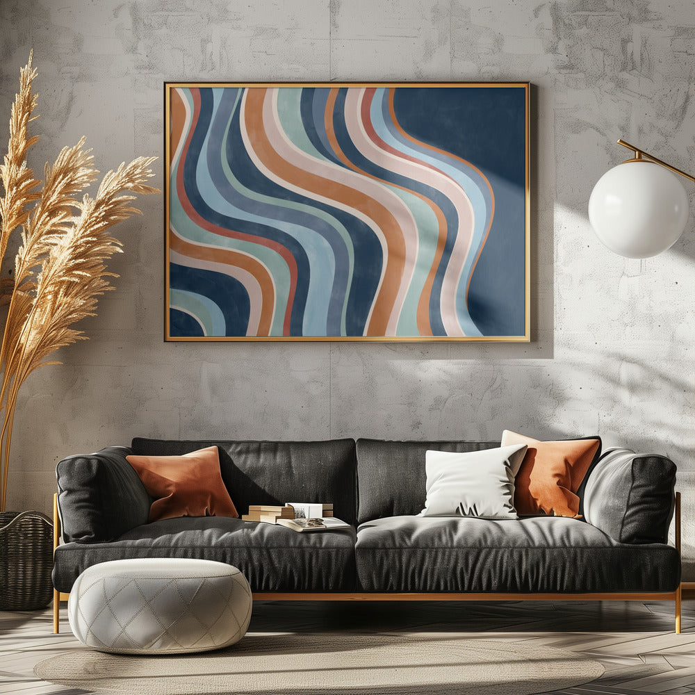 Vloeiende strepen | Canvas
