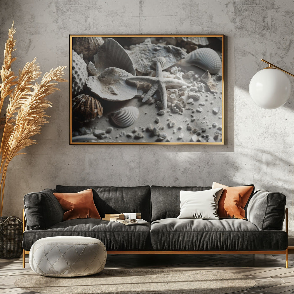 Schatten aan de kust | Canvas