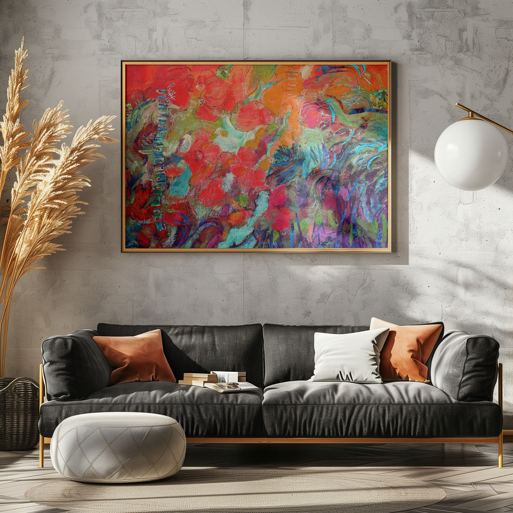 Een explosie van bloeiend licht | Poster
