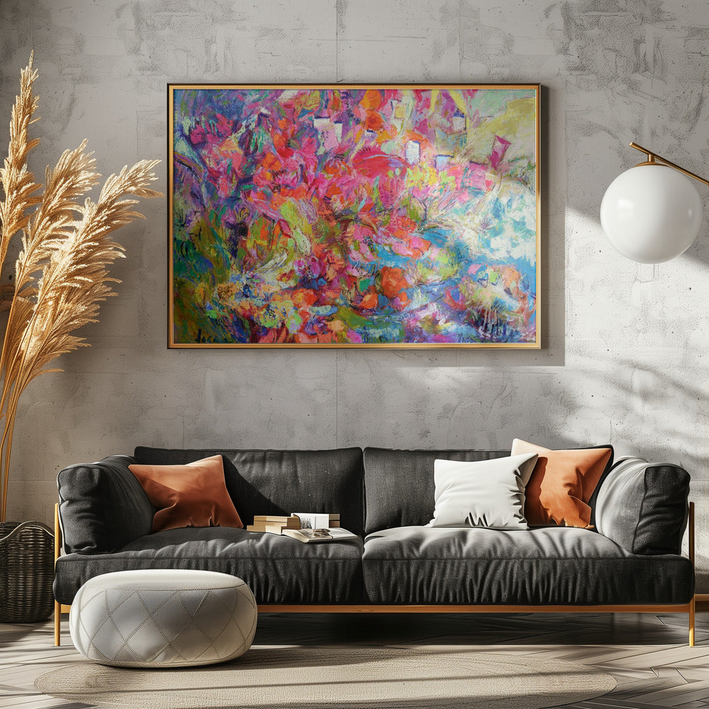 Lichtgevende bloemblaadjescascade | Poster
