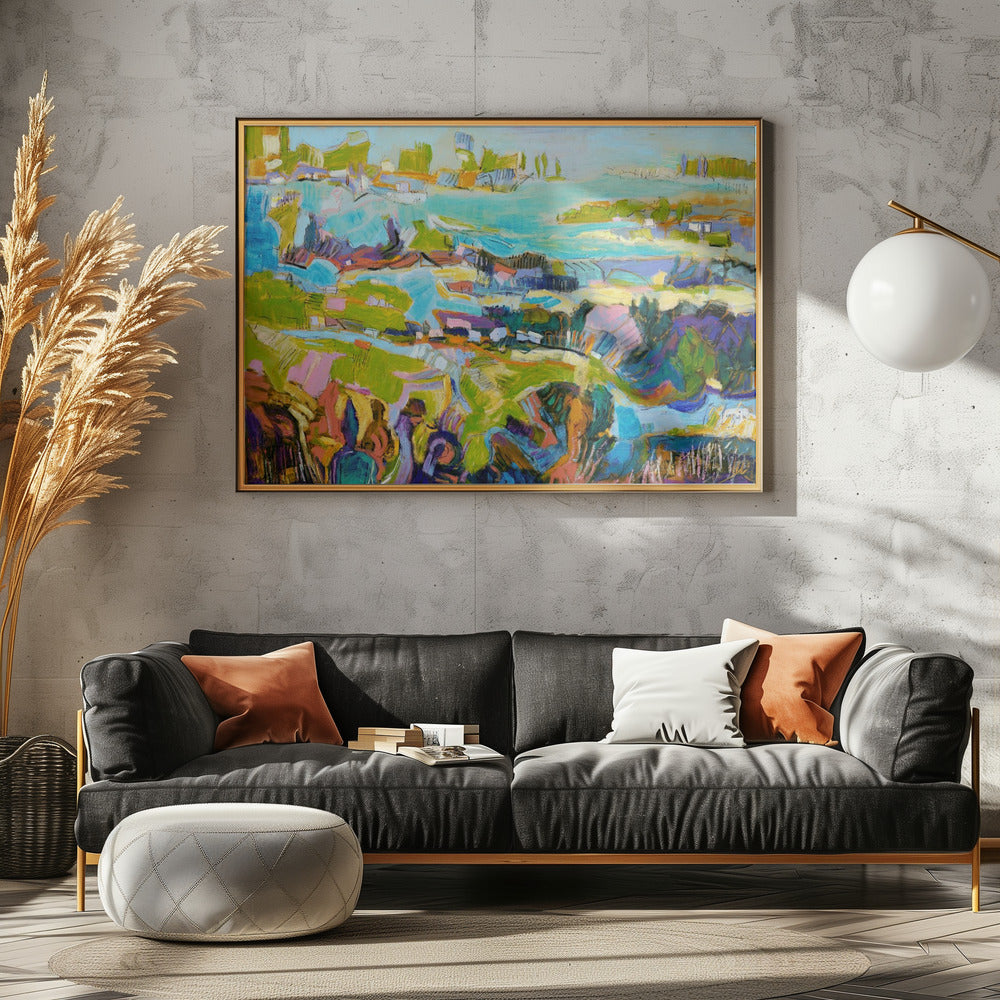 Levendig landschap | Poster