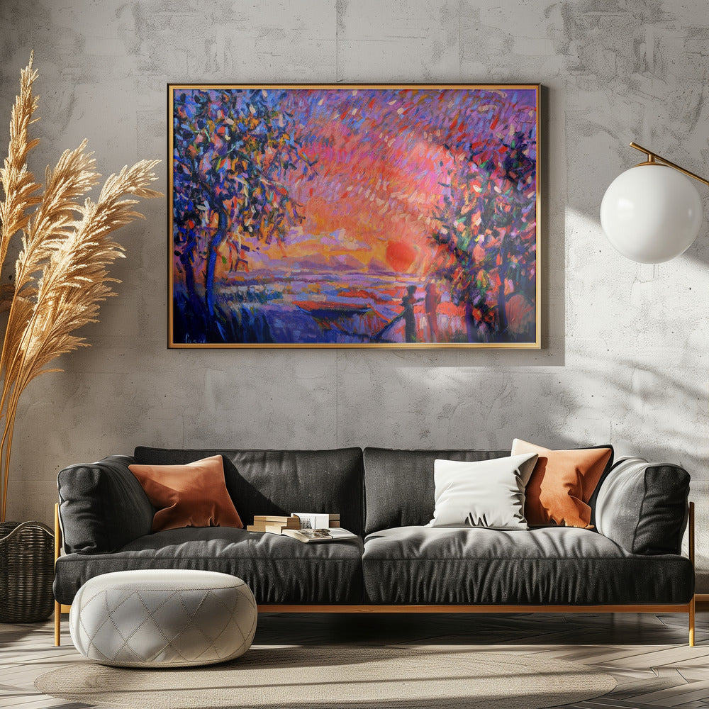 Levendige avondgloed | Poster