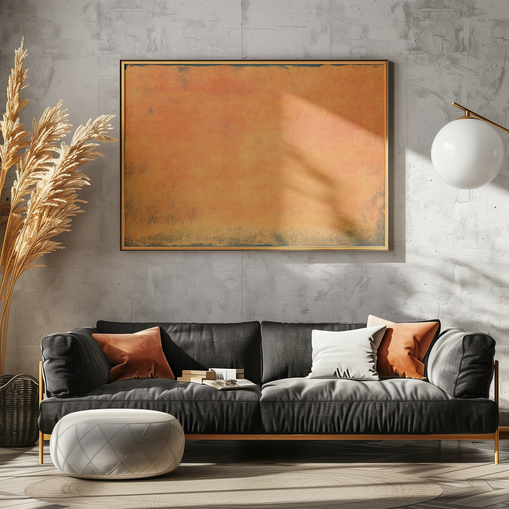 Minimal Orange Abstract 01 | Poster