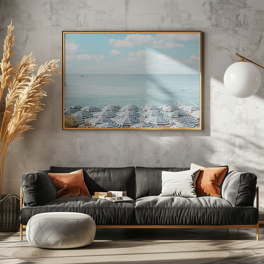 Strandparasols van de Franse Rivièra II | Poster