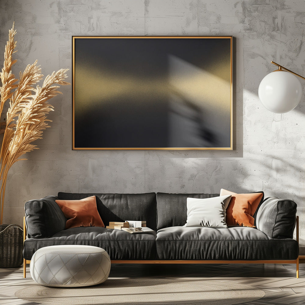 Gouden Horizon Golven | Canvas