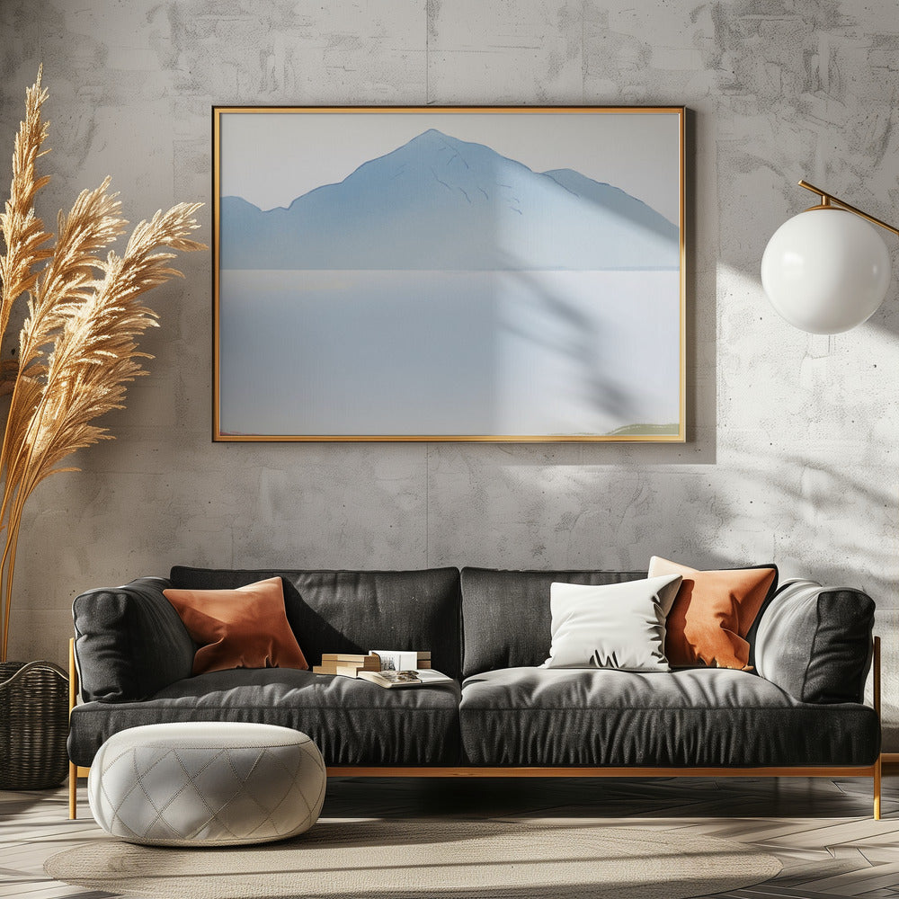 Mistig bergzicht | Poster