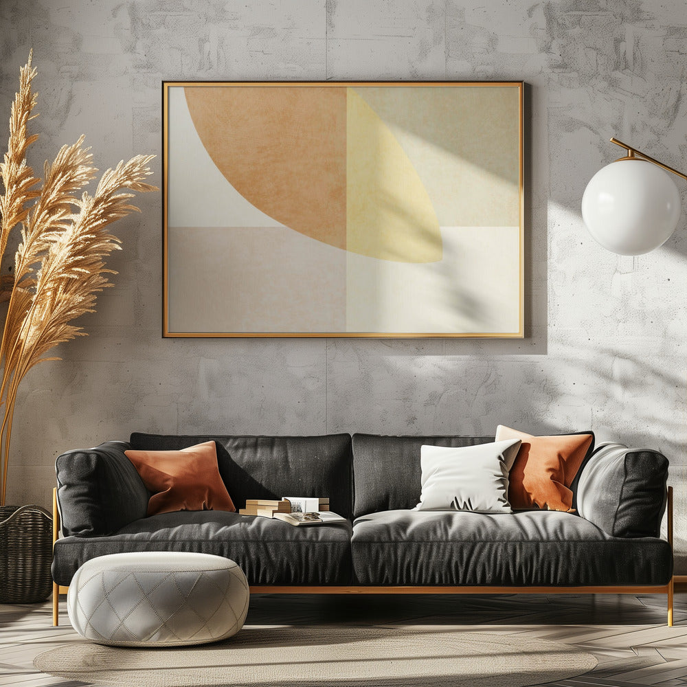 Aqua Shapes 1 Kopie | Canvas
