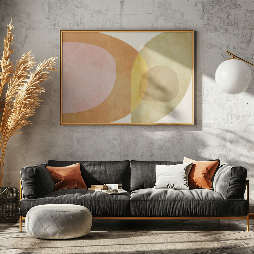 Aqua Shapes 3 Kopie | Canvas