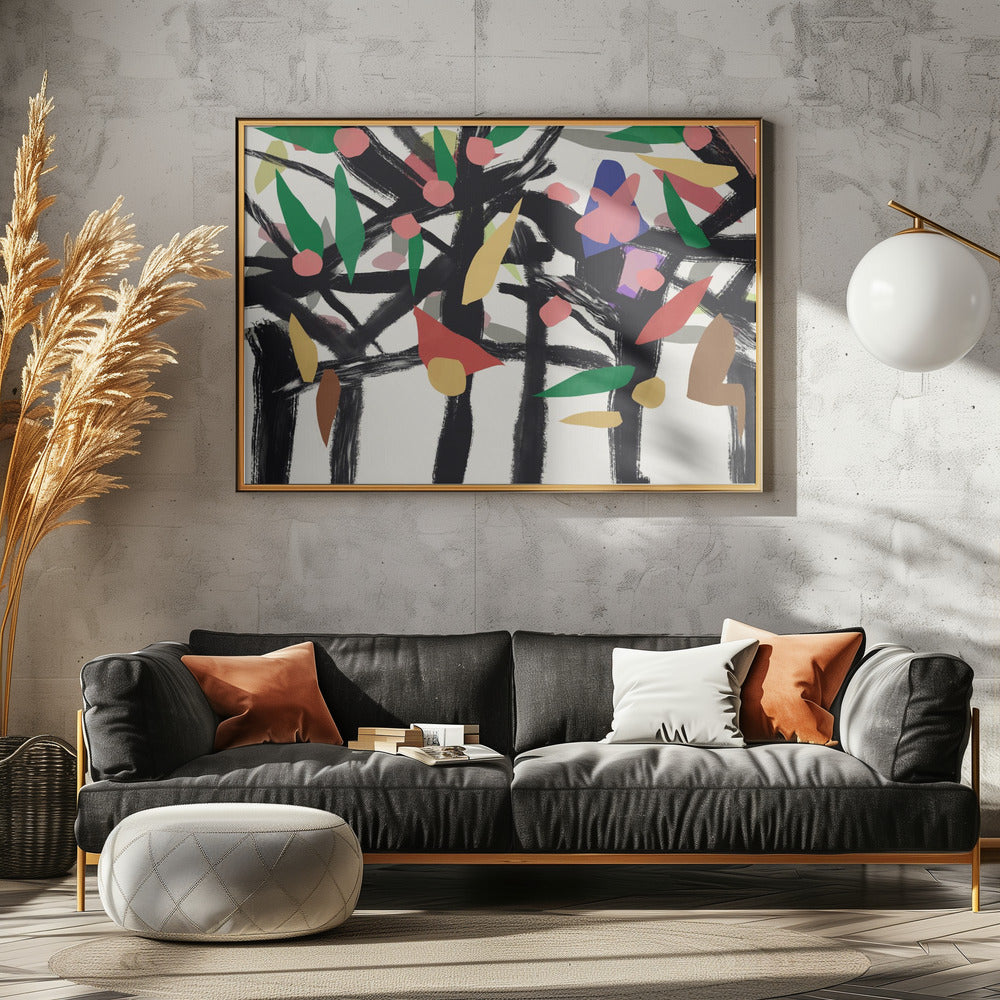 Kleuren in het bos 06 | Poster