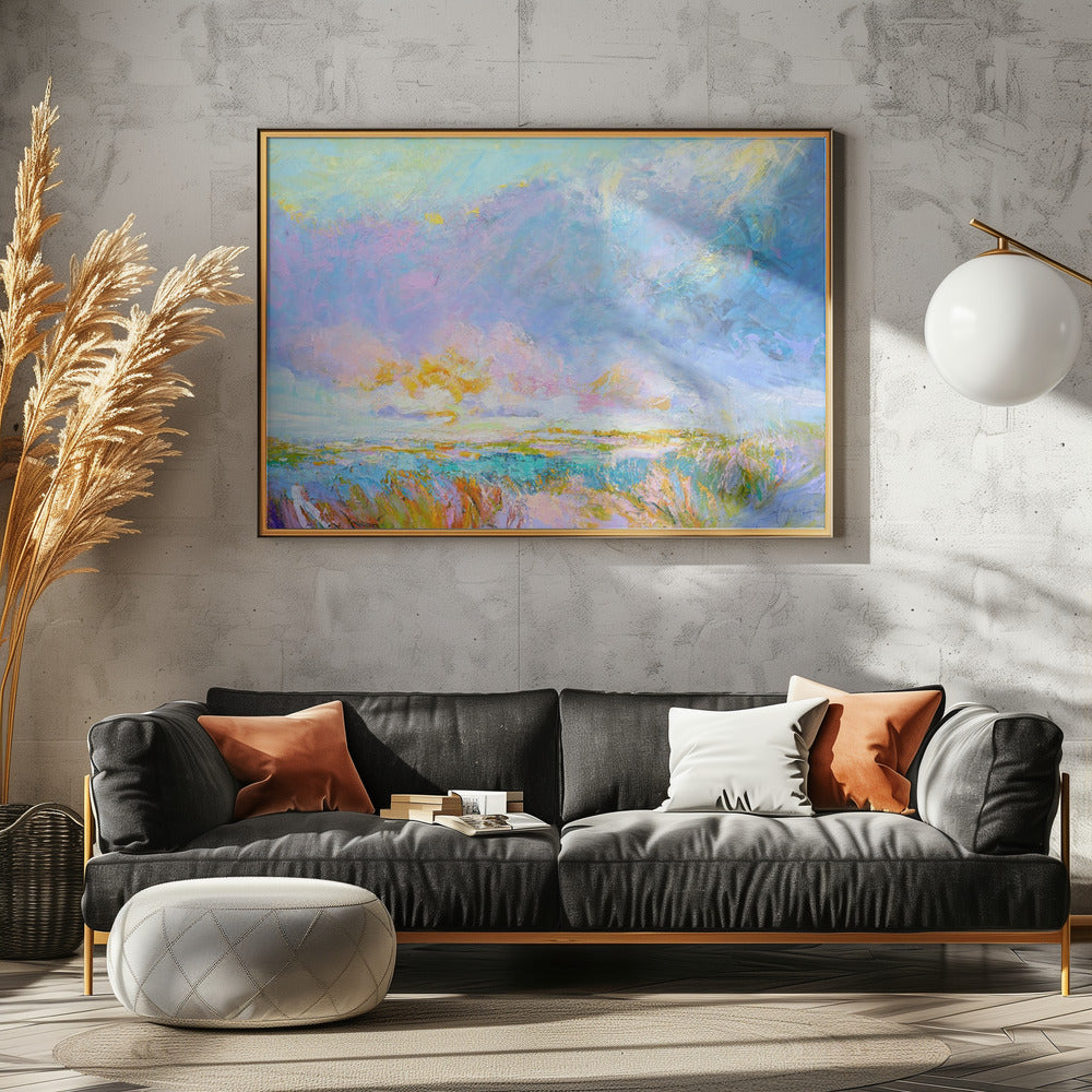 Pastel Horizon Glow | Poster