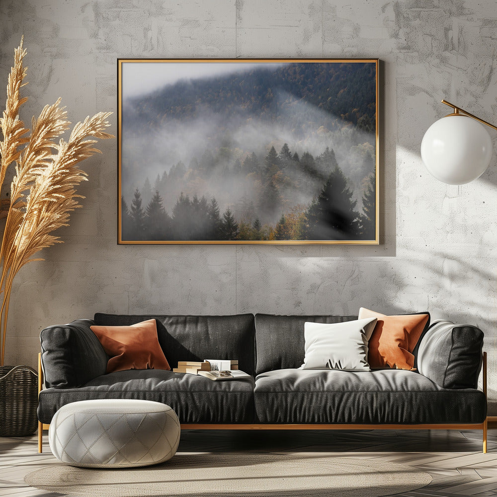 Mistige bossen 9 | Poster