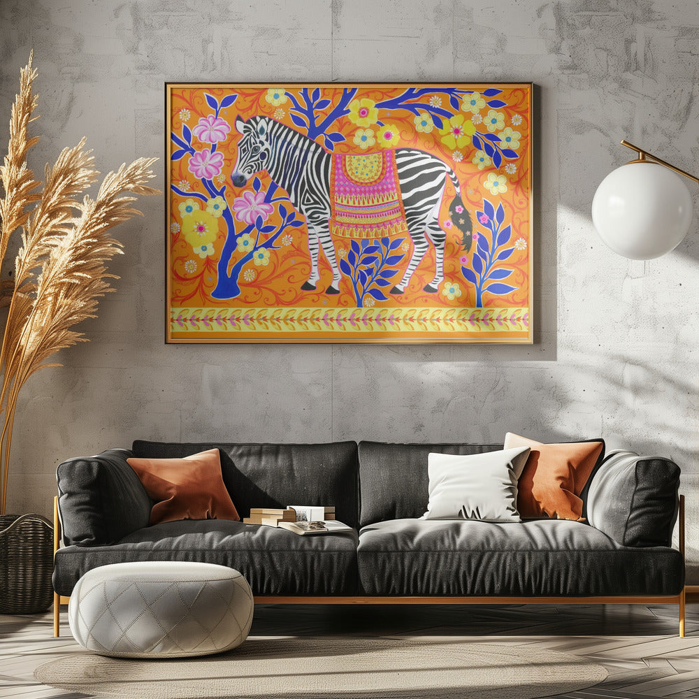Zebra's levendige droom | Poster