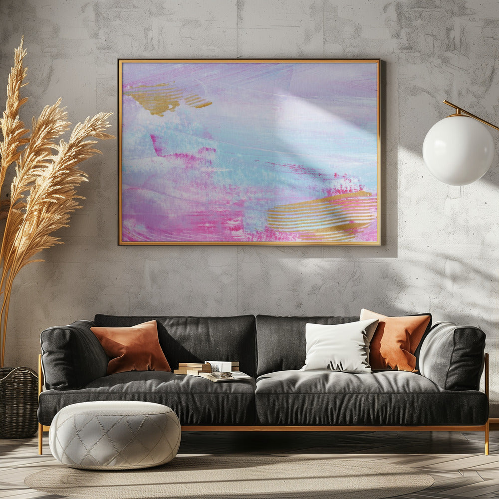 Kleurrijke horizontale strepen | Canvas