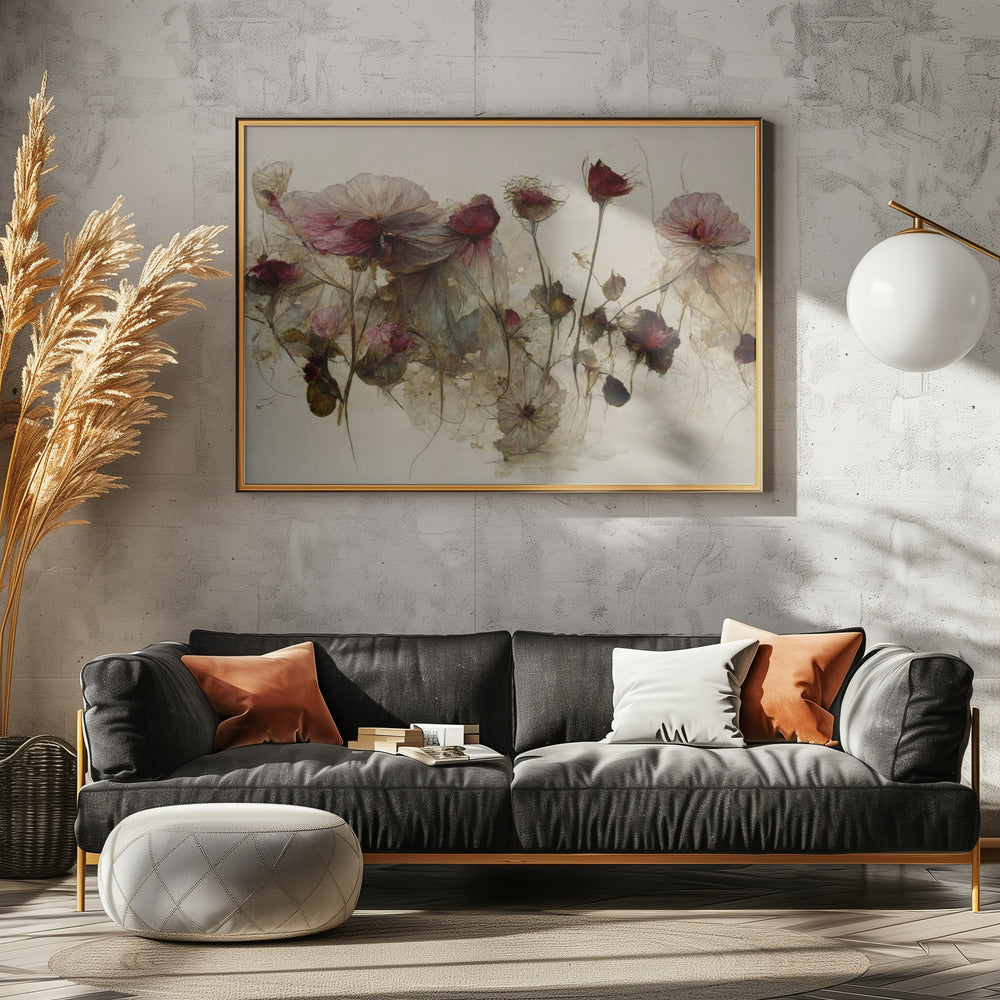 Fluisteringen van bloemblaadjes | Canvas