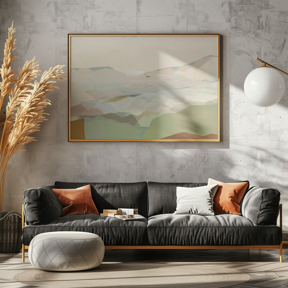 Kleurenblok Landschap 1 | Canvas