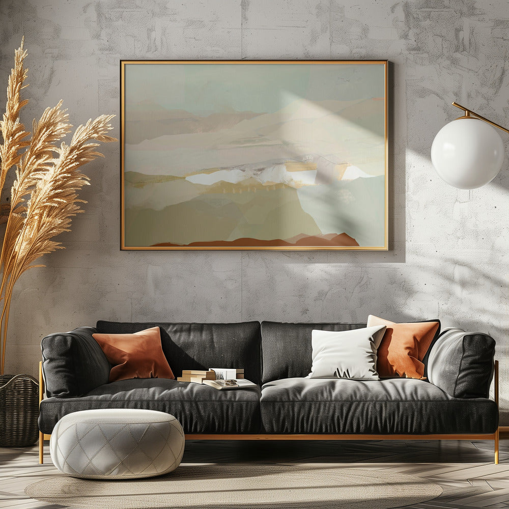 Kleurenblok Landschap 3 | Poster