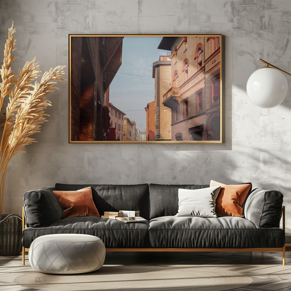 Zonsondergang in Bologna | Reisfotografie in Italië | Poster