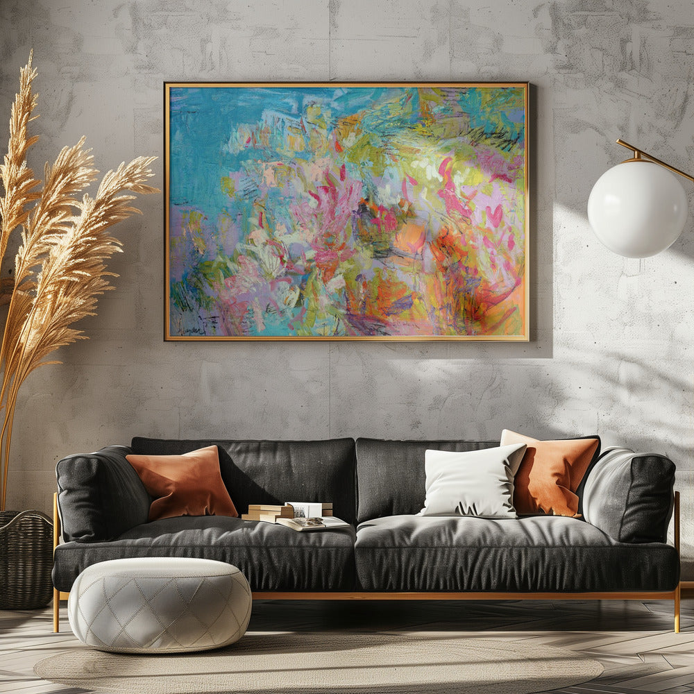 Levendige lentewerveling | Canvas