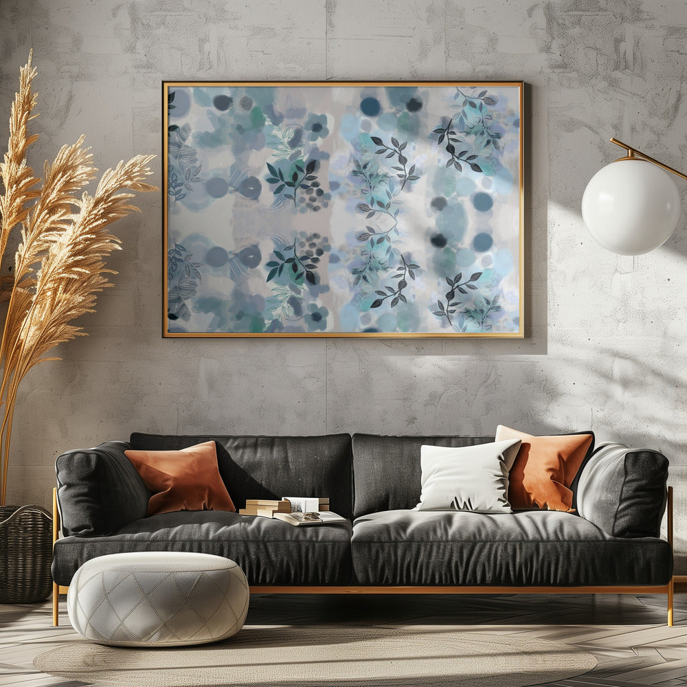 Blauwe Wijnstok Mix | Canvas