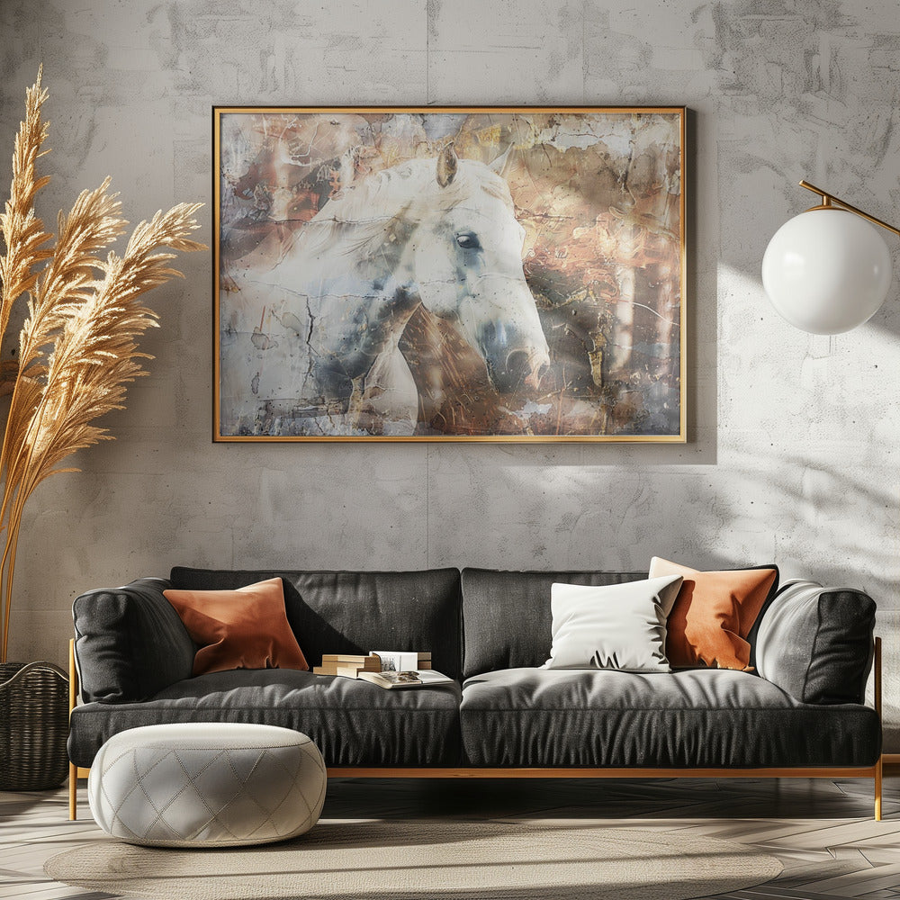 Paardendier Vintage Kunstillustratie Wandkunst 05 | Poster