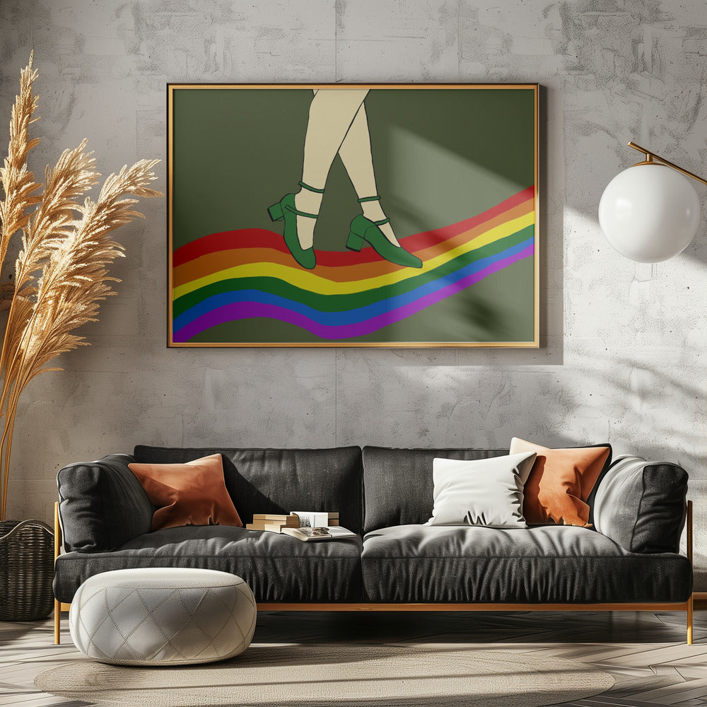 Regenboogwandeling | Canvas