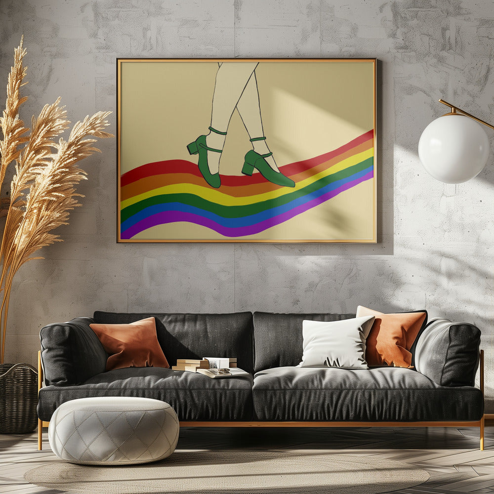 Regenboogwandeling | Canvas